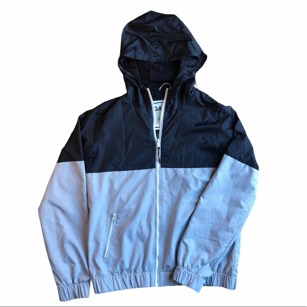 Garage Light Weight Hooded Color Block Jacket
